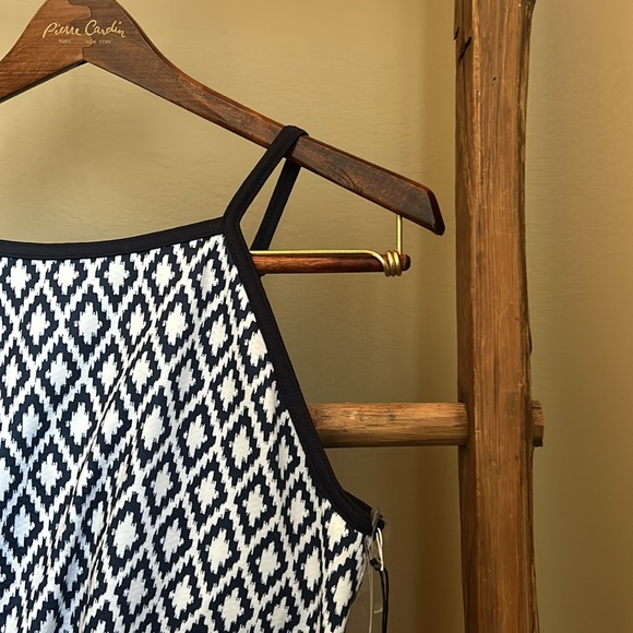 NWT Jofit Strappy Tennis Pickleball Blue/White Tank Top UPF 50+ Size Small - Picture 3 of 9